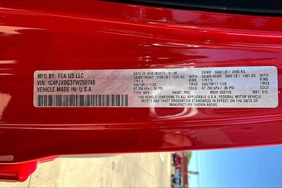 2026 Jeep Wrangler WRANGLER 4-DOOR SPORT