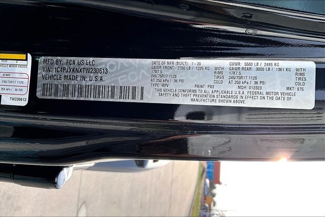 2026 Jeep Wrangler 4-Door Sport RHD 4x4