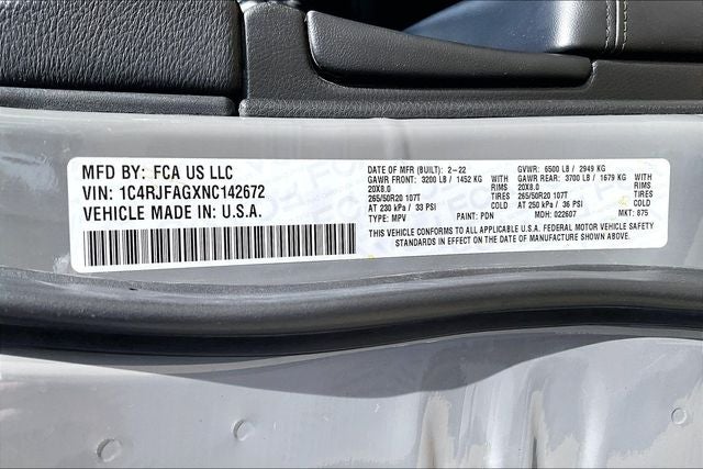 2022 Jeep Grand Cherokee WK Laredo X 4x4