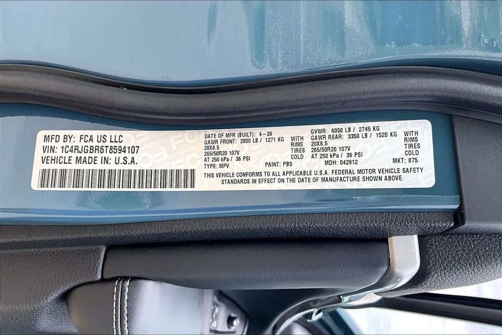 2026 Jeep Grand Cherokee GRAND CHEROKEE LIMITED 4X2
