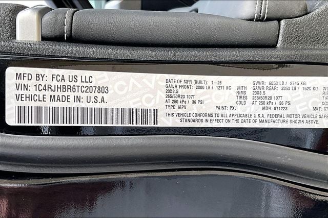 2026 Jeep Grand Cherokee GRAND CHEROKEE LIMITED RESERVE 4X4