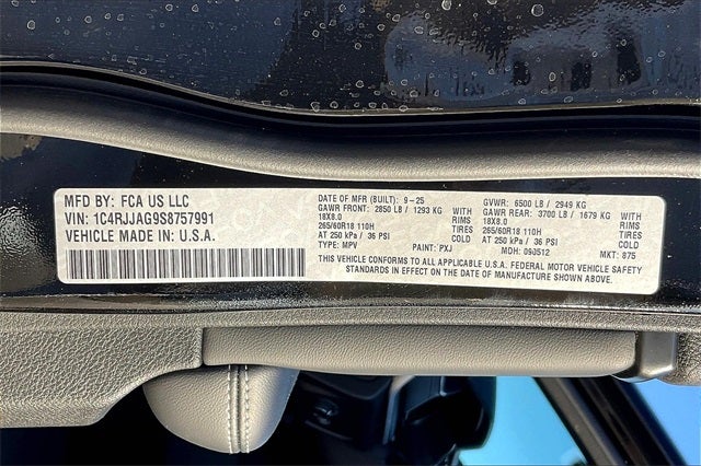 2025 Jeep Grand Cherokee L GRAND CHEROKEE L ALTITUDE X 4X2