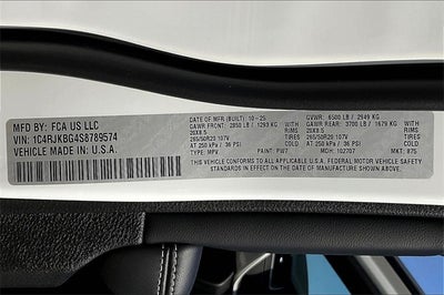 2025 Jeep Grand Cherokee L GRAND CHEROKEE L LIMITED 4X4