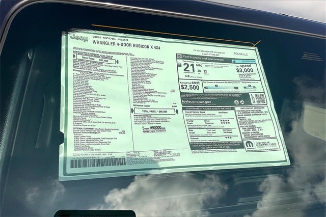 2025 Jeep Wrangler WRANGLER 4-DOOR RUBICON X