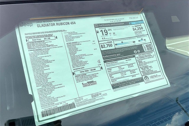 2025 Jeep Gladiator GLADIATOR RUBICON 4X4