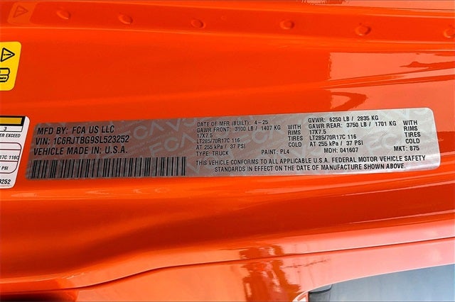 2025 Jeep Gladiator GLADIATOR RUBICON 4X4