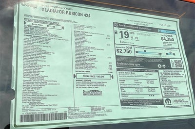 2025 Jeep Gladiator GLADIATOR RUBICON 4X4