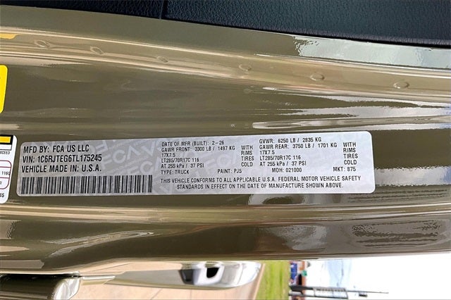 2026 Jeep Gladiator GLADIATOR MOJAVE 4X4