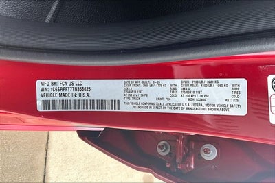 2026 RAM Ram 1500 RAM 1500 LONE STAR CREW CAB 4X4 5'7' BOX