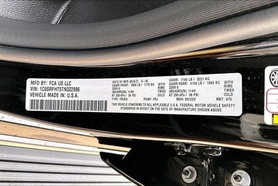 2026 RAM Ram 1500 RAM 1500 LIMITED CREW CAB 4X4 5'7' BOX