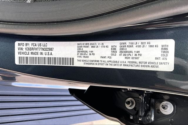 2026 RAM Ram 1500 RAM 1500 LIMITED CREW CAB 4X4 5'7' BOX