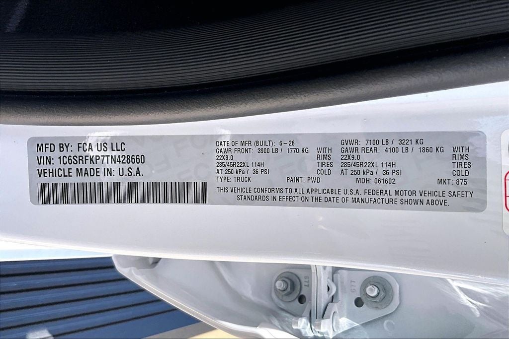 2026 RAM Ram 1500 Tungsten