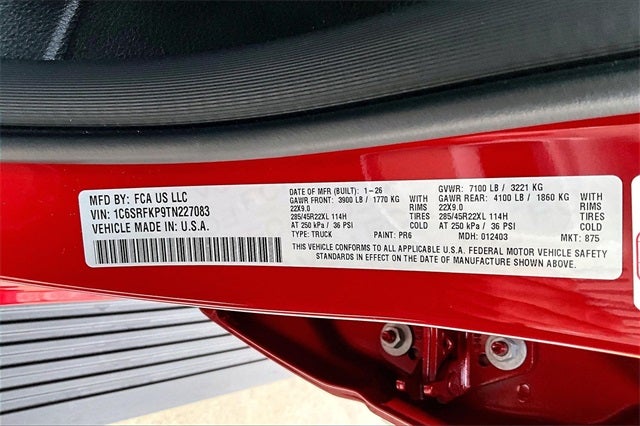 2026 RAM Ram 1500 RAM 1500 TUNGSTEN CREW CAB 4X4