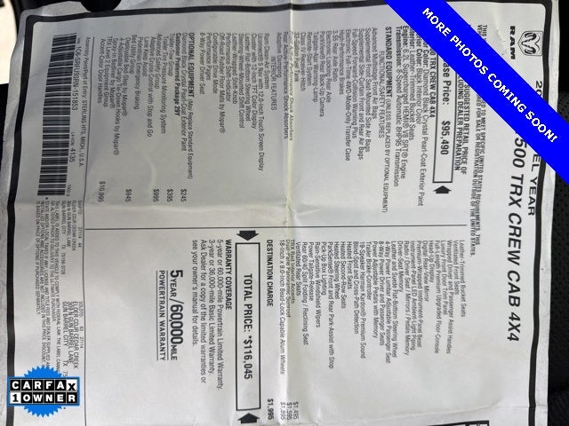 2024 RAM 1500 TRX Crew Cab 4x4 5'7' Box