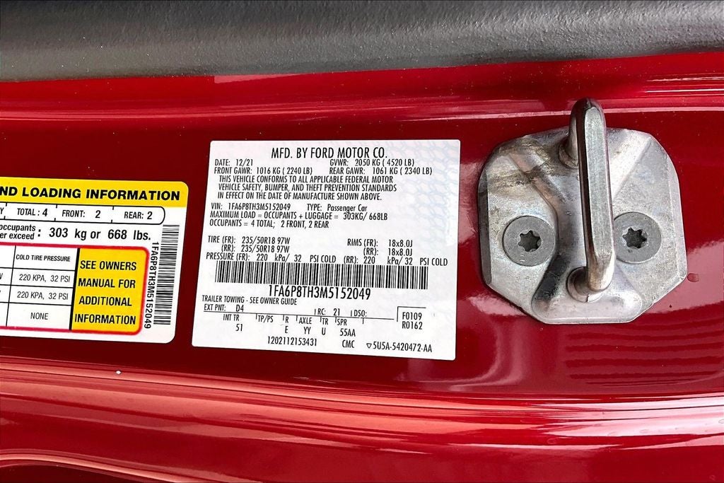 2021 Ford Mustang EcoBoost Premium Fastback