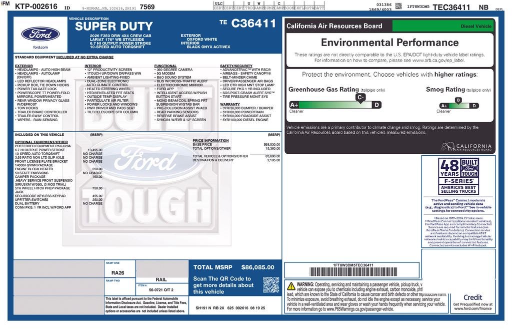2026 Ford F-350 Lariat