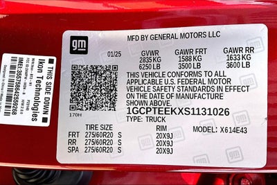 2025 Chevrolet Colorado 4WD Trail Boss