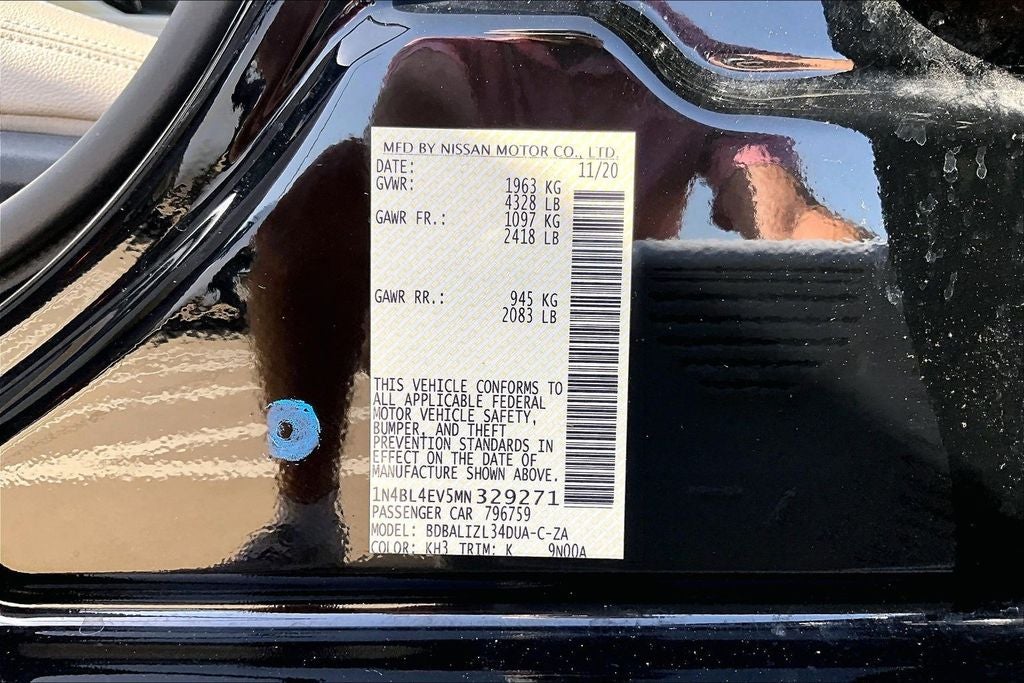 2021 Nissan Altima SL FWD