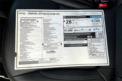 2026 Jeep Compass COMPASS LATITUDE ALTITUDE 4X4