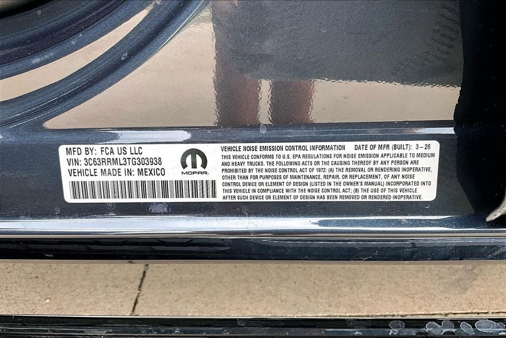 2026 RAM Ram 3500 RAM 3500 LARAMIE MEGA CAB 4X4 6'4' BOX