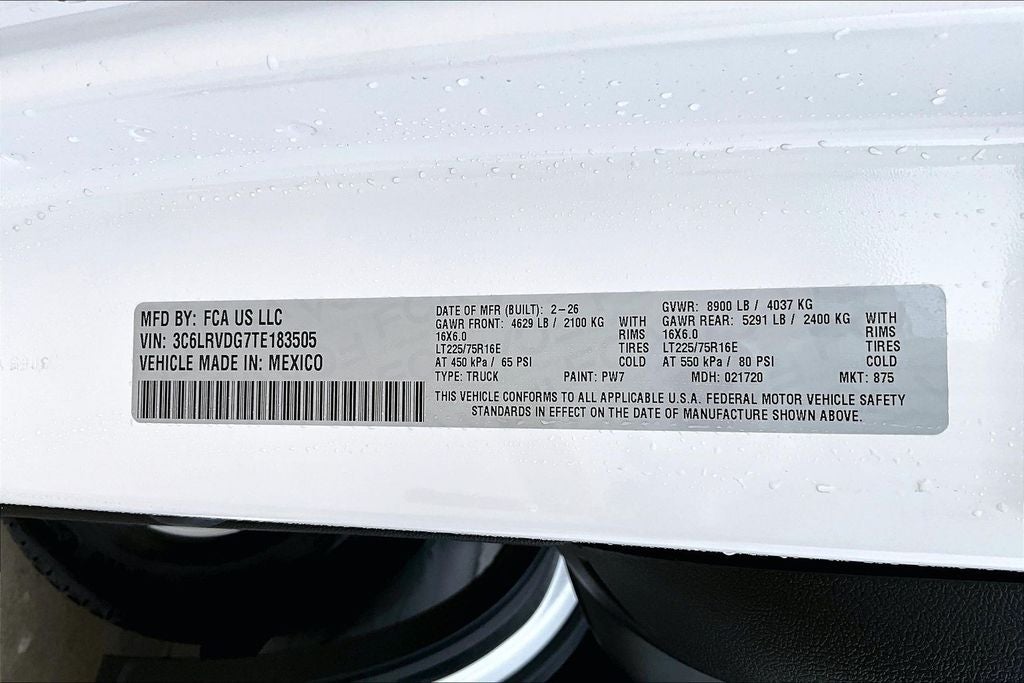 2026 RAM Ram ProMaster 2500 High Roof