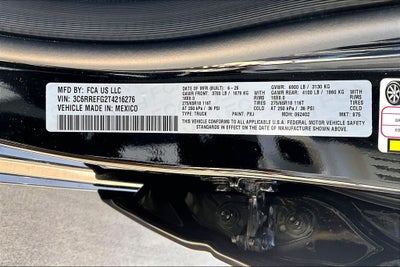 2026 RAM 1500 RAM 1500 LONE STAR CREW CAB 4X2 5'7' BOX