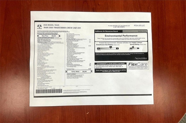 2026 RAM Ram 2500 RAM 2500 TRADESMAN CREW CAB 4X4 6'4' BOX