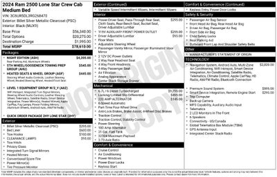 2024 RAM 2500 Big Horn