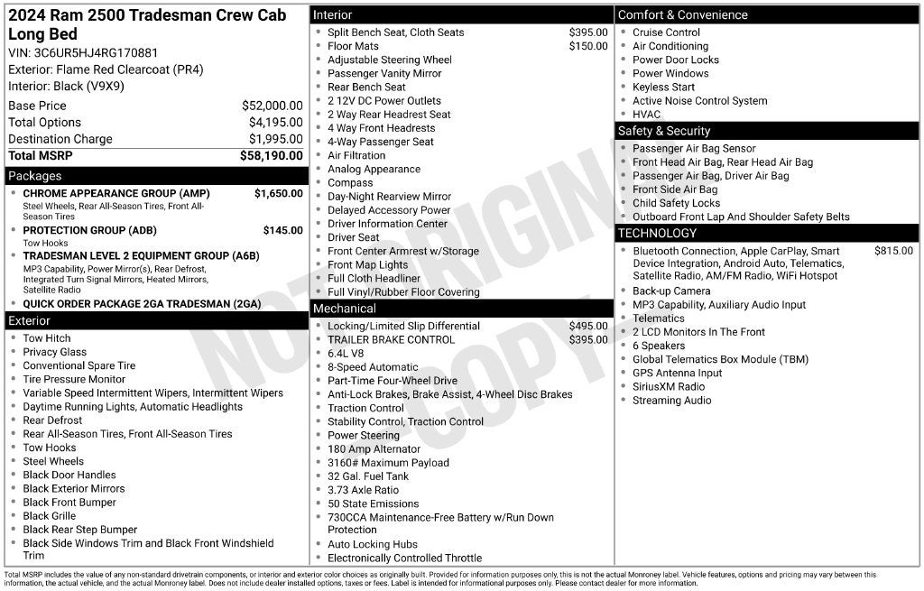 2024 RAM 2500 Tradesman