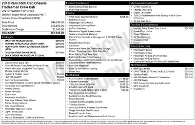 2018 RAM 5500 Chassis Tradesman