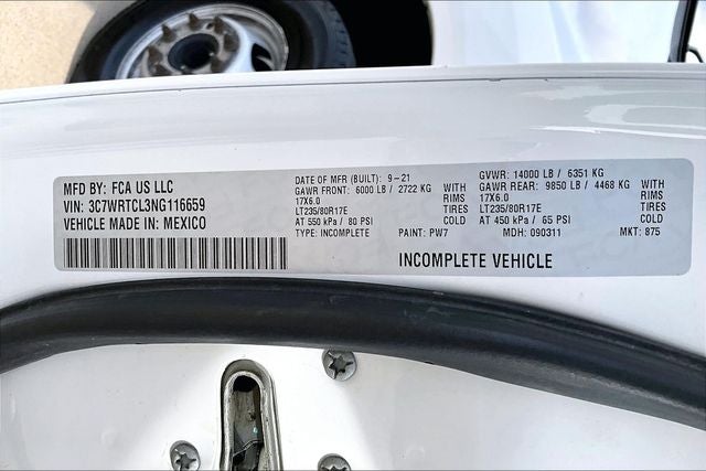 2022 RAM 3500 Chassis Tradesman/SLT/Laramie/Limited