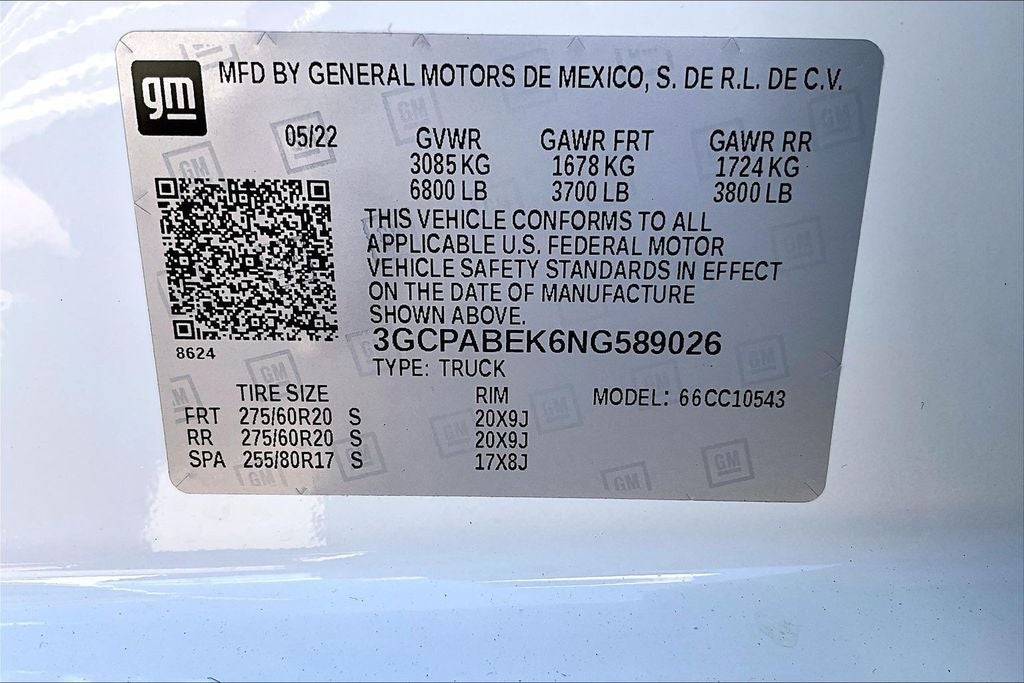2022 Chevrolet Silverado 1500 2WD Crew Cab Short Bed Custom