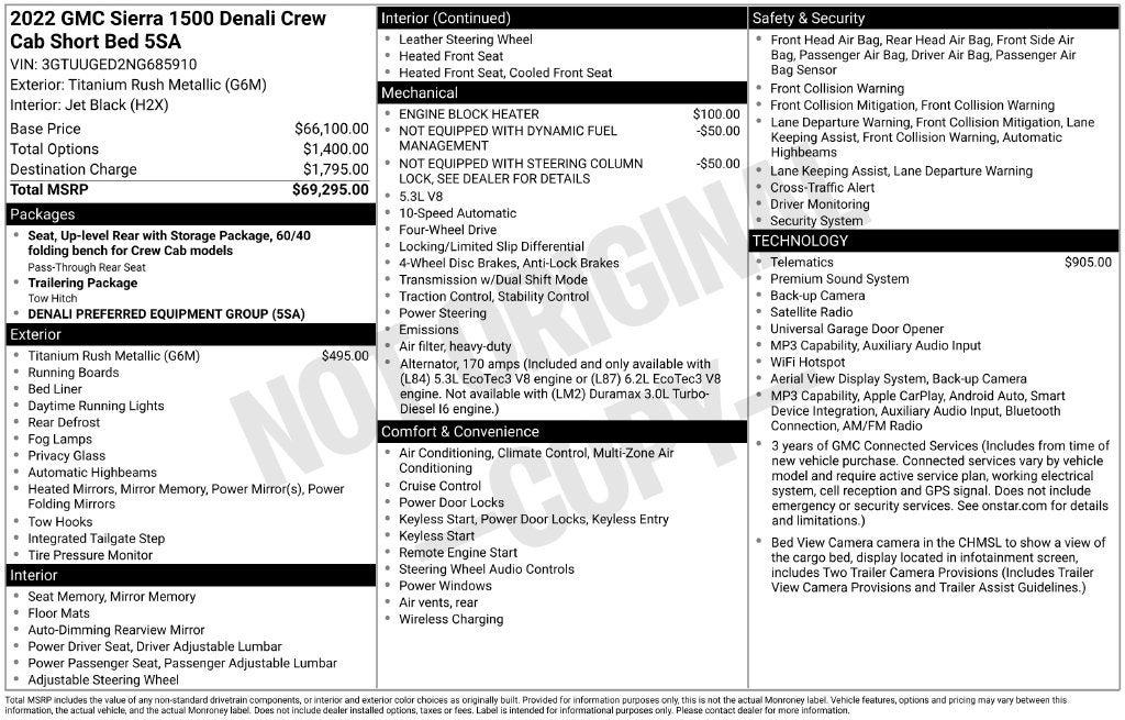 2022 GMC Sierra 1500 Denali