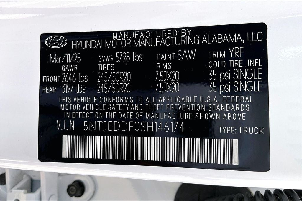 2025 Hyundai Santa Cruz Limited